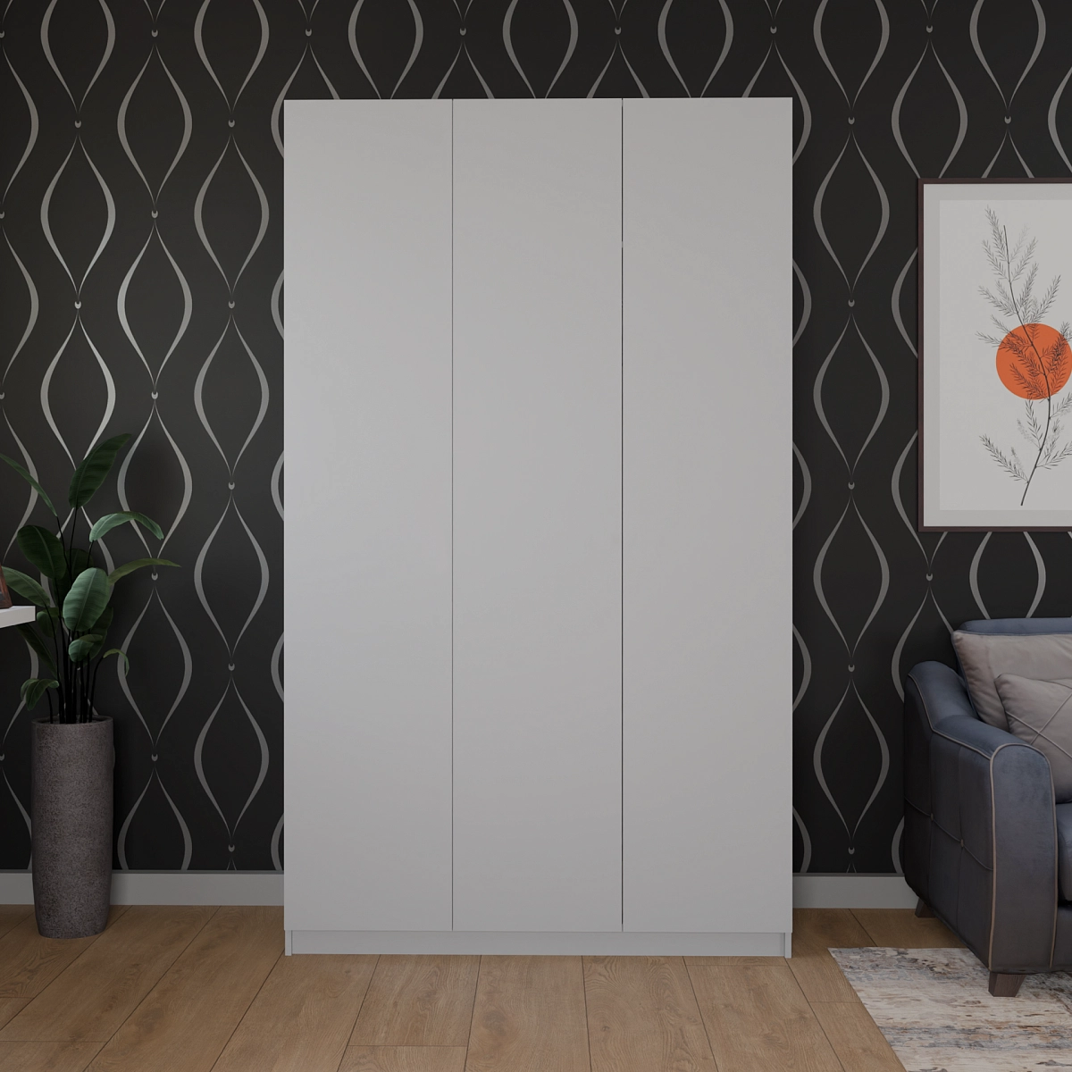 Шкаф Марс Серый
